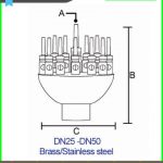 Jual nozzle air mancur adjust blossom surabaya dan jakarta