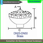 Beli nozzle fixed blossom air mancur menari murah